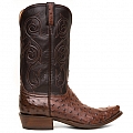 MENS PIN OSTRICH BOOTS IN SIENNA AND CHOCOLATE