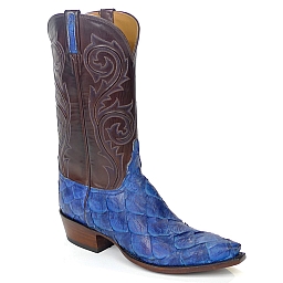 blue pirarucu boots