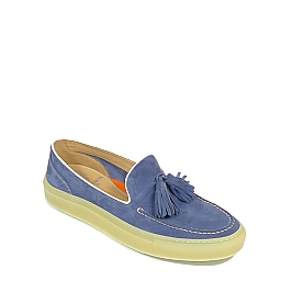INDACO BLUE TASSLE  RUBBER SOLE SNEAFER